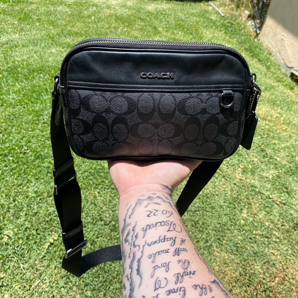 Coach Signature Black Belt Bag